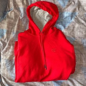 Vibrant red Champion hoodie!